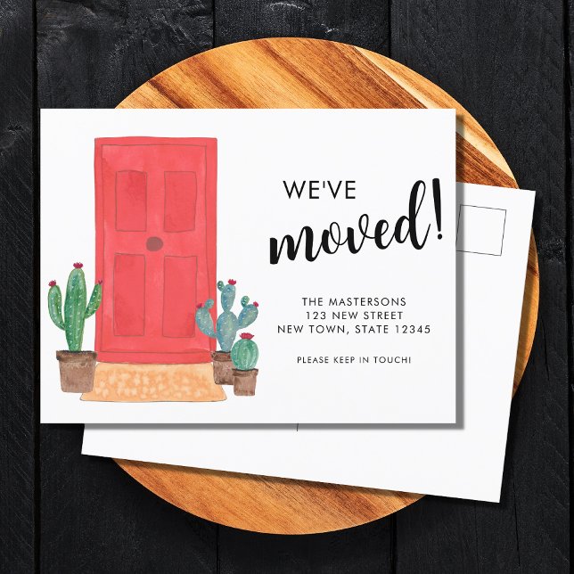 We've Moved New Address Door Moving Announcement Postcard (Creator Uploaded)