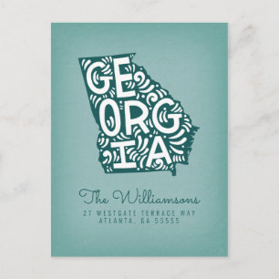 We've Moved   New Address   Georgia Postcard