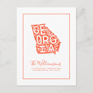 We've Moved   New Address   Georgia Postcard