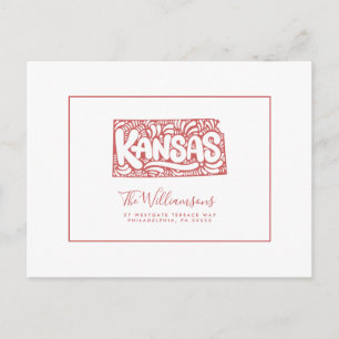 We've Moved New Address Kansas Postcard