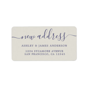 We've Moved New Address label