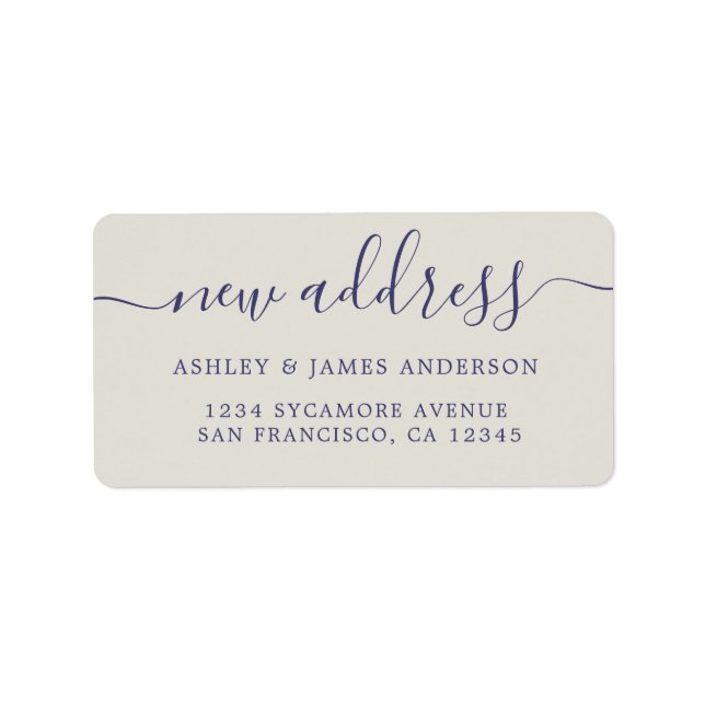 We've Moved New Address label (Front)