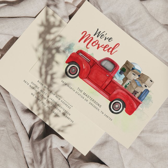 Weve Moved New Address Moving Announcement (Change of Address Update Card)