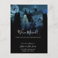 We've Moved New Address Notice Moving Halloween