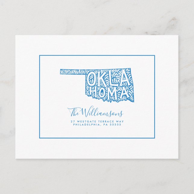 We've Moved | New Address | Oklahoma Postcard (Front)