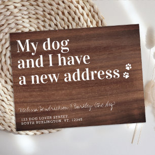 We've Moved New Address Pet Dog Moving Postcard