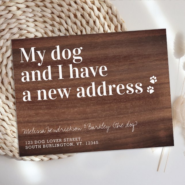 We've Moved New Address Pet Dog Moving Postcard (Creator Uploaded)