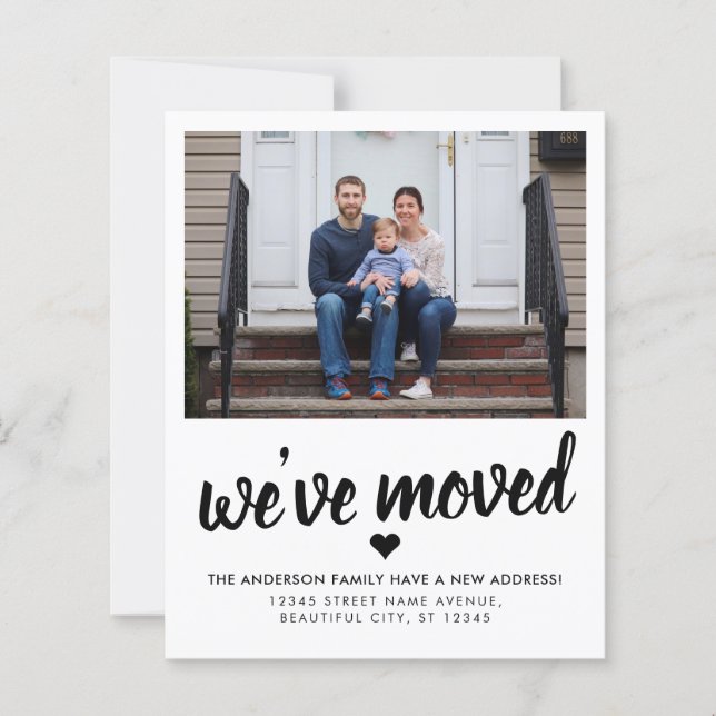 We've Moved New Address Photo Moving Announcement (Front)
