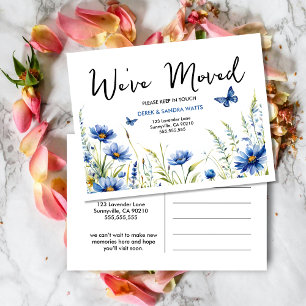 We've moved New address pink roses Postcard