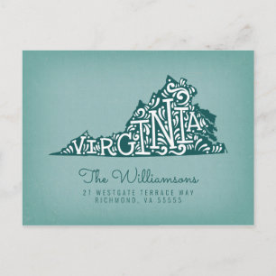 We've Moved   New Address   Virginia Postcard