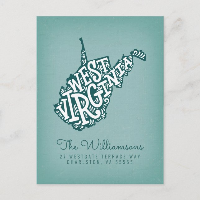 We've Moved | New Address | West Virginia Postcard (Front)