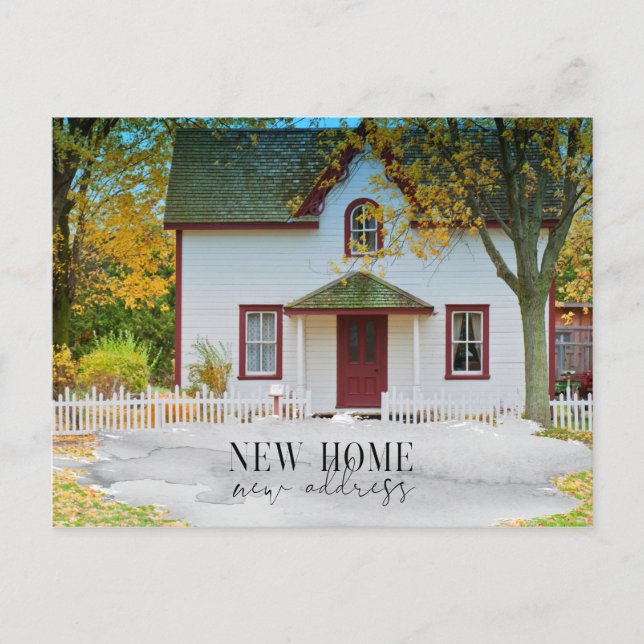 We've Moved New Address Your New Home Photo Announcement Postcard (Front)