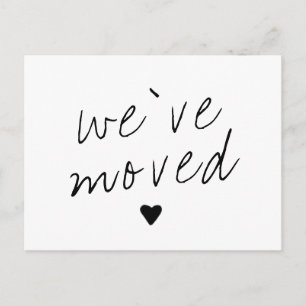 We've Moved New Change of Address Handwritten Font Announcement Postcard
