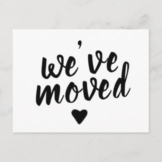 We've Moved New Change of Address Minimalistic Announcement Postcard