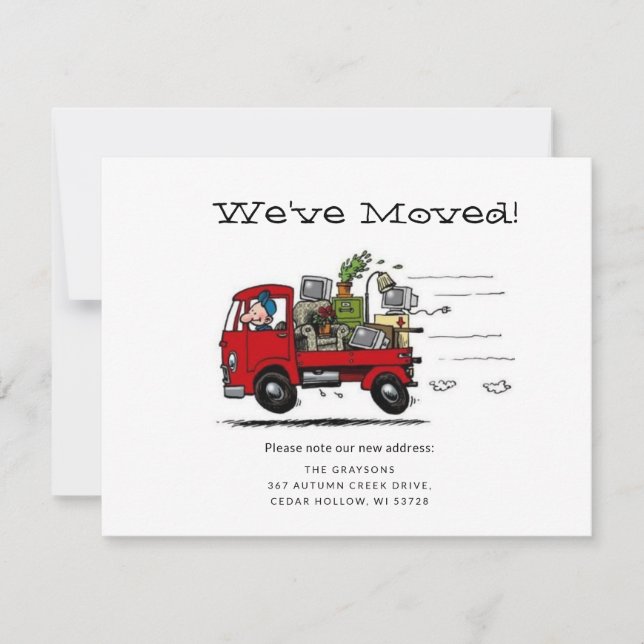 We've Moved! New Home  Announcement (Front)