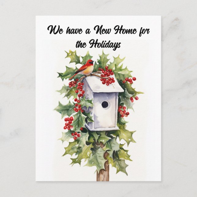 We've Moved New Home Holiday Moving Announcement (Front)