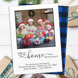 We've Moved New Home Holidays Photo Moving Card