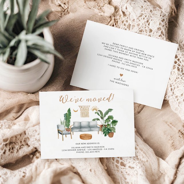 We've Moved New Home Living Housewarming Moving Announcement (Creator Uploaded)