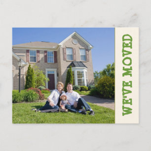 We've Moved! New Home Photo Postcard