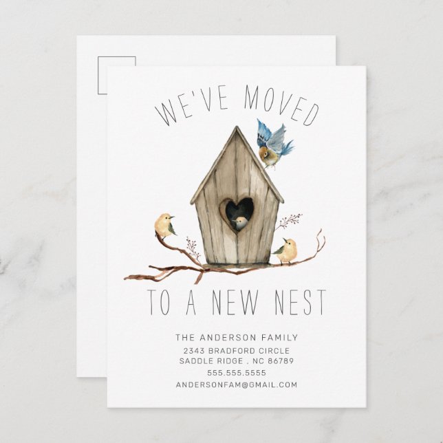 We've Moved New Nest Moving Announcement (Front/Back)