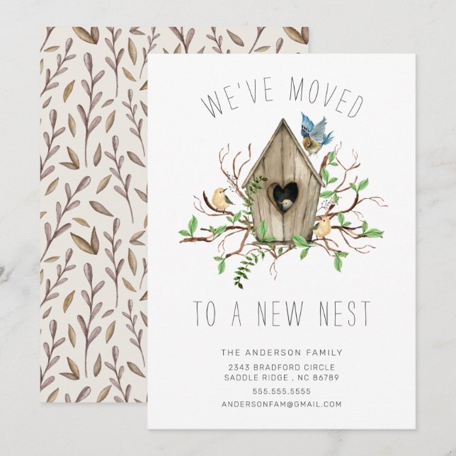 We've Moved New Nest Moving Announcement (Front/Back)