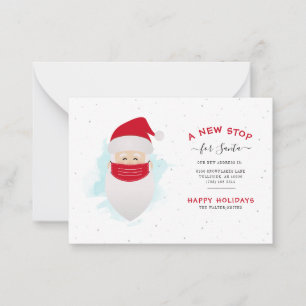 We've Moved New Stop for Santa Christmas Moving Card