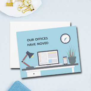 We've Moved Offices Modern Business Address Change Announcement