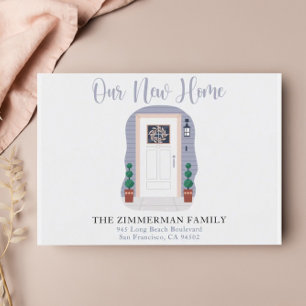 We've Moved Our New Address Pastel Watercolor Postcard