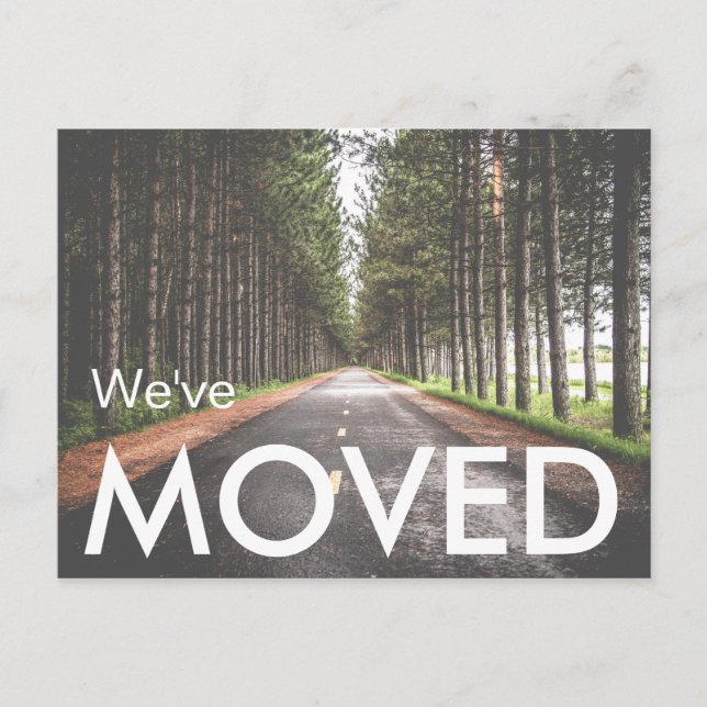 We've Moved Photo Announcement Postcard (Front)