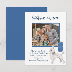 We've Moved Poodle Family Photo Budget Announcement