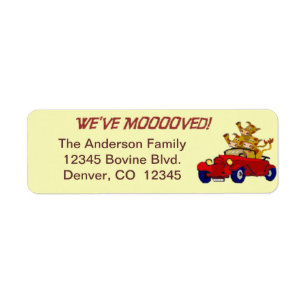 We've moved return address label
