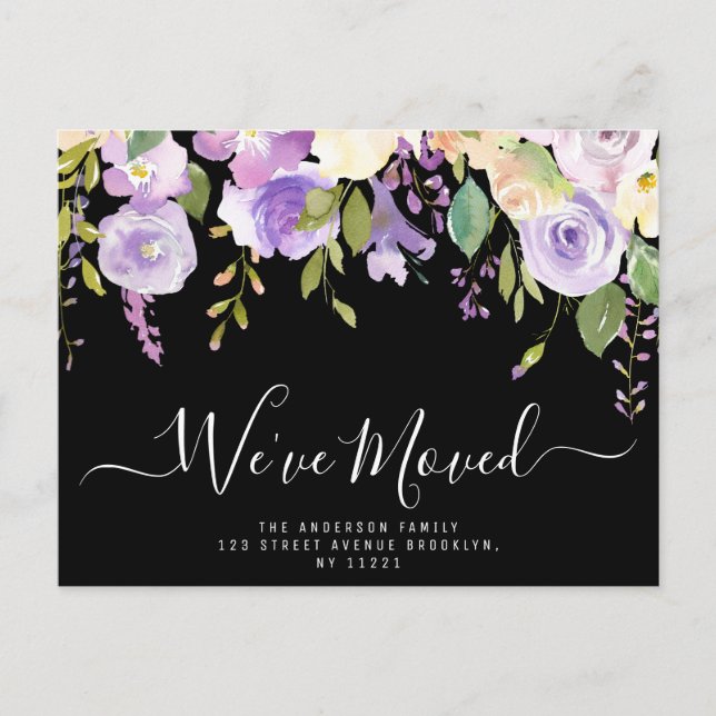 We've Moved script lettering New Home Postcard (Front)