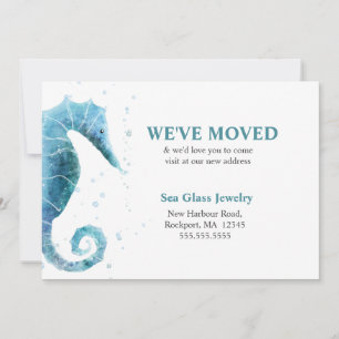 We've Moved Sea Horse Landscape Template
