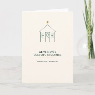 We've Moved Season's Greetings New Address Card