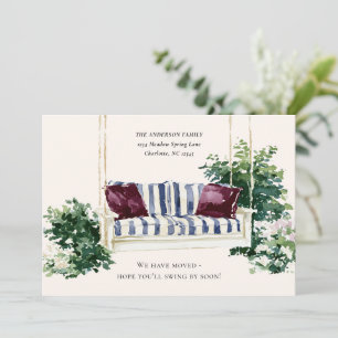 We've Moved Southern Porch Swing New Home Announcement