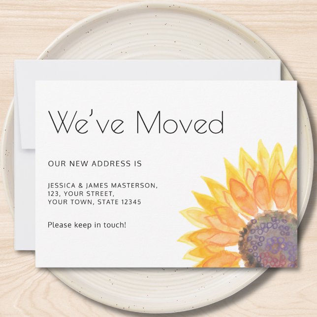 We've Moved Sunflower Moving  Announcement (Creator Uploaded)