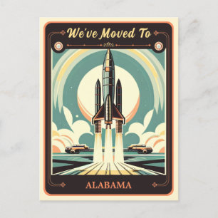 We've Moved To Alabama   Vintage Postcard