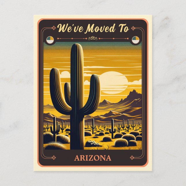 We've Moved To Arizona | Vintage Postcard (Front)