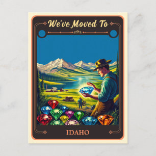 We've Moved To Idaho   Vintage Postcard