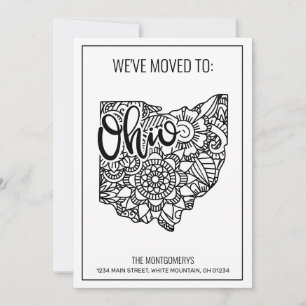 We've Moved To Ohio State Floral Mandala Announcement