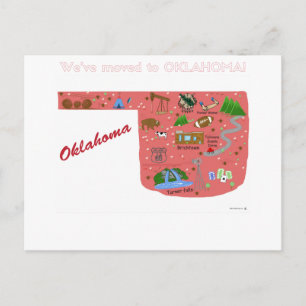 We've Moved to Oklahoma Postcard