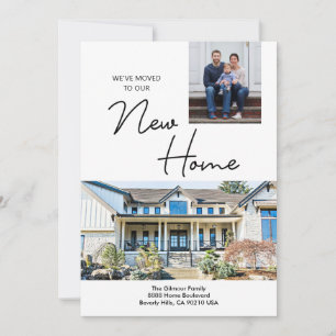 We've Moved to our New Home Custom photos  Holiday Card