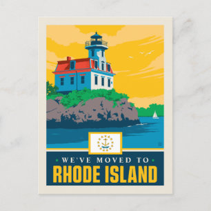 We've Moved To Rhode Island Invitation Postcard