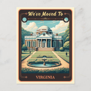 We've Moved To Virginia   Vintage Postcard