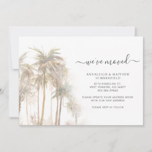 We've Moved Tropical Palm Trees Moving Address Announcement