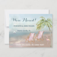 We've Moved Watercolor Beach Budget Moving