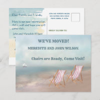 We've Moved Watercolor Beach Move