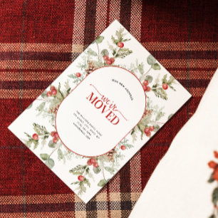 We've Moved Winter Pine Berry Moving Announcement