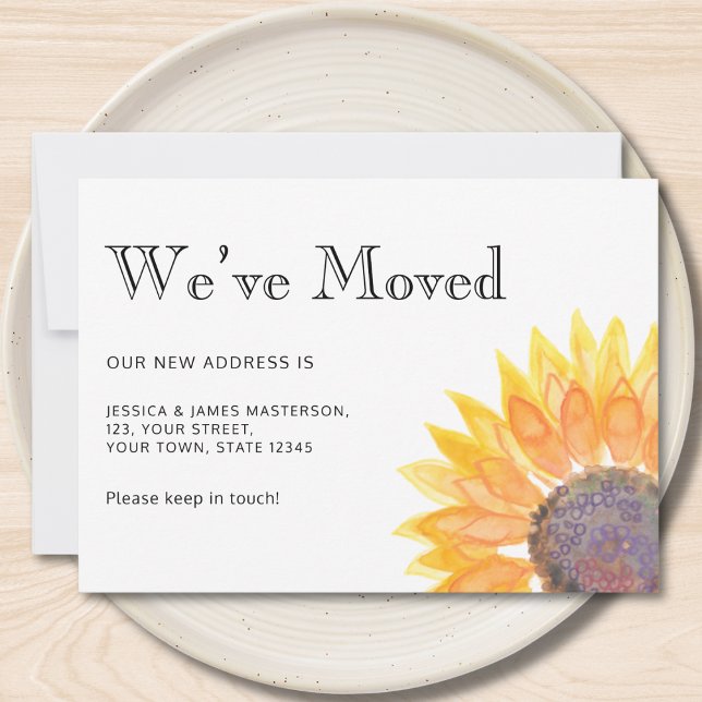 We've Moved Yellow Sunflower Moving  Announcement (Creator Uploaded)