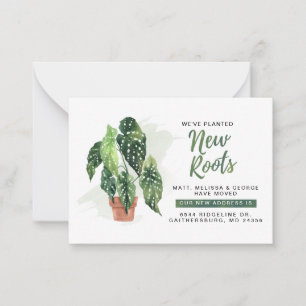 We've Planted New Roots Moving Announcement